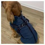 Dog Winter Coat with Harness Built-in | Waterproof Dog Jacket with Zipper and Fleece Lining | Reflective Cold Weather Coat for Small Medium Large Dogs