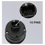 ZAPOSTS 7C3Z11654CA Headlight Switch Compatible for Fits for Ford Edge 2007-2010. F-250/F-350/F-450/F-550 Super Duty 2008-2010, Headlamp Fog Light Switch Replaces?8C3Z11654CA, 1S11257, HLS1474