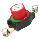 Battery Disconnect Switch, Hilictokt Side Post Battery Disconnect Switch On/Off 275A 12V-48V Power Cut Off for Car Vehicle RV and Boat