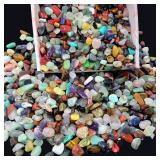 800Pcs+ (3lb) Gemstones and Crystals Set,30Kinds+ Bulk Rocks and Minerals Science Kit,Rocks Collections for Kids,Tumbled Chips Crystals,Crushed Stones