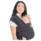 KeaBabies Baby Wrap Carrier - All in 1 Original Baby Carrier Newborn to Toddler Sling, Easy to Wear, Hands Free Bonding, Lightweight, Breathable Infant Wraps (Mystic Gray)