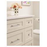 Amerock | Cabinet Pull | Polished Chrome | 5-1/16 inch (128 mm) Center-to-Center | Destine | 1 Pack | Drawer Pull | Cabinet Handle | Cabinet Hardware