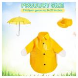 FuWeave Spring Baby Goose Outfit Raincoat and Umbrella for 17ftft Lawn Porch Baby Goose Costume Plastic Raincoat Clothes for Spring Outdoor Patio Yard Lawn Decoration