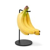 Libken Banana Holder Stand  Black Powder Coated Metal Banana Tree with Heavy Base  Minimal Scandinavian Design, Rust Resistant and Durable Banana Hook for Kitchen Countertop Fruit Storage