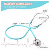 Phobby Kids Doctor Kit, 8 Pieces Toddlers Doctor Playset with Medical Storage Bag and Real Stethoscope, Pretend Play Doctor Toys Birthday Gift for Boys Girls Aged 3 4 5 6 (Blue)