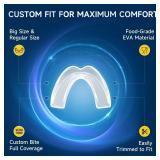 GBN Mouth Guard for Sleeping - Comfort Fit Night Guards for Nighttime Use - Reusable Mouthguard, Nightguards for Adults Includes 2 Sizes and 1 Travel Case