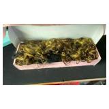 Clip in Hair Extensions, FLUFYMOOZ 4PC 100? Pure Protein Silk Hair Extensions Long Soft Natural Hairpiece 20 Inch Curly Hair Extension for Women (Dark Golden Brown with Highlight)