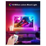 KANTUTOE TV Backlights, 13.1FT LED Lights for 32-65 Inch TV, RGB TV LED Lights Behind, Music Sync Bluetooth APP and Remote Control TV LED Strip Lights USB Powered for Gaming/Bedroom