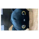 SQEQE Weighted Black Cat Plush, Weighted Black Cat Stuffed Animal, Cute Plushies Soft Pillow Toy Gift for Kids Adults 23.6 Inch, 3.1 Lbs