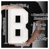 HILAVO Charcuterie Letters HBD, 3 PCS 13.7\ Fillable HBD Shaped Charcuterie Board Letters Paper Mache Cardboard Letters Food Trays for Snacks Cupcake Kids Birthday Party Decorationsin