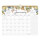 2026 Calendar, Cabbrix Wall Calendar 2026, 18 Months Calendar Runs From January 2026 - June 2027, 15\ x 12\in, Twin-Wire Binding, Hanging Hook, Floral Designin