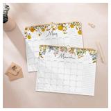 2026 Calendar, Cabbrix Wall Calendar 2026, 18 Months Calendar Runs From January 2026 - June 2027, 15\ x 12\in, Twin-Wire Binding, Hanging Hook, Floral Designin