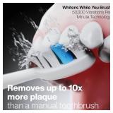 Aquasonic Vibe Series PRO  Ultra-Whitening Electric Toothbrush  5 Modes and Smart Timers  Premium Travel Case and 6 Proflex Brush Heads  ADA Accepted Toothbrush (Optic White)