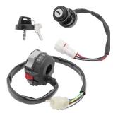 M MATI Start Stop Headlight Switch and Ignition Key Switch for Yamaha Warrior 350 Grizzly 600 1996-2001 Big Bear 350 Wolverine 350 1995-2001 Kodiak 400 1993-1999 Moto-4 350 1995