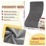 Cahomo Linen Repair Tape 4x79 inch, Self Adhesive Fabric Patches, Linen Patch Tape Kit, Fabric Repair Tape for Couch Sofas, Headboards, Chairs, Pillows, Curtains, Couches - Dark Beige