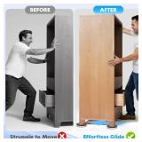 16-Pack Furniture Movers Sliders for Carpet and Hardwood Floors, Save 80percent Effort Safely and Easily, The Glide Tool Set for Heavy Furniture and Appliances, Reusable Moving Pads (16 Plastic 3.5\ S