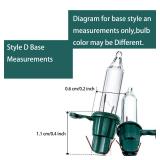 Mudder 200 Count Replacement Christmas Tree Light Bulbs 2.5v 0.425 Watt Mini Replacement Light Bulb Incandescent Wire String Lights Prelit Xmas Tree Decoration(Green Base with Warm White Bulb)