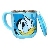 Everyday Delights Disney Donald Duck ABS Stainless Steel Cup with Lid, 250ml, Blue