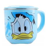 Everyday Delights Disney Donald Duck ABS Stainless Steel Cup with Lid, 250ml, Blue
