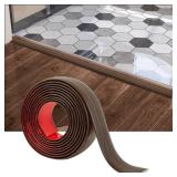 Art3d Vinyl Floor Transition Strip - Laminate Floor Divider for Joining Gaps and Carpets, Brown (10 FT, 1.57in)