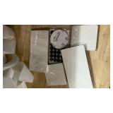 4PCS Water Absorbing Stone Tray for Sink, Fast Drying Stone Sink Tray, Water Absorbent Diatomite Trays, Diatomaceous Coaster, Stones Drying Trays for Bathroom Sinks and Kitchen Counter