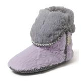 Dearfoams Womenfts faux fur Foldown Boot Slipper, Wisteria, XL Regular US