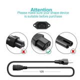 10Ft 3 Prong AC Power Cord TV Universal Treadmills Cable for Computer Monitor, Horizon Fitness Treadmills, Superfit, BowFlex, Sole E35 E55 F63 F80,Goplus, Walking Pad Treadmill Charger Replacement