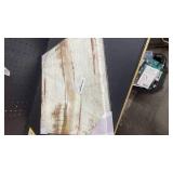 Yihui Arts Rustic Farmhouse Tree Wall Art - Hand Painted Landscape Painting with Gold Foil Accents and Textured Square Canvas - Nature Artwork for Vintage Decor