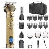 REHOYO Beard Trimmer for Men, Travel Electric Shavers for Men with Case, Cordless Hair Clipper, Mens Grooming Kit for Mustache Body Nose Face - 180 Mins Shaving, Gifts for Him and Father