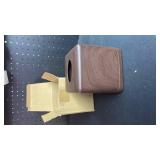 MOCHTERO Modern Tissue Box Cover,Square Tissue Holders,for Bathrooms, Bedroom, Dinner Table, Office (Peach Wood Color)