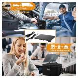 Aotto Portable Oven, Electric Lunch Box Food Heater - 12V/24V/110V 3-in-1 Car Food Warmer - Mini Personal Microwave Heated Lunch Box Warmer for Car, Truck, Travel, Office and Home Use - Black