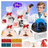 rifamee 24Pcs Volcano Eruption Science Kit Party Favor Experiments Gifts for 4-6 8-12 Age Boys and Girls Valentinefts Day Christmas
