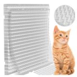 Petfolio 12 Pack Scat Mat for Cats - 16 x 13 Inch Cat Spike Mat with 1 Inch Spike is A Perfect Pet Training Mat Device for Cat Repellent Indoor and Outdoor to Deter Cats and Other Animals for All Seas