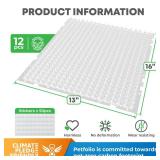 Petfolio 12 Pack Scat Mat for Cats - 16 x 13 Inch Cat Spike Mat with 1 Inch Spike is A Perfect Pet Training Mat Device for Cat Repellent Indoor and Outdoor to Deter Cats and Other Animals for All Seas