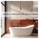 PROOX All Metal Bathtub Faucet with Sprayer Oil Rubbed Bronze,6 Settings Hand held Shower with ON/Off Pause Switch, Bathtub Faucet with Sprayer