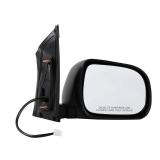 Passenger Side Mirror Compatible with 2004-2010 Toyota Sienna 3Pins with Power Glass Manual Folding Black Right Side View Mirrors Replace TO1321201