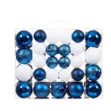 87-Pack Shatterproof Christmas Ball Ornaments Set, Christmas Tree Decorations with Hand-held Gift Package for Xmas Tree Holiday Wedding Party (Blue)