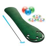 CIPTON LED Mini Golf Putter Set - 8pc: Plastic and EVA Foam Toy Sports Set