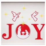 Konohan 10 Pieces Christmas Garage Door Magnets Decorations Nativity Scene Garage Door Decor Xmas Magnetic Sticker Xmas Reflective Magnet Refrigerator Decorations