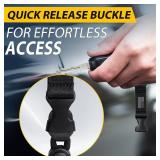 DAYGOS Breakaway Lanyards for ID Badges - Safety Detachable Key Lanyard with USA Flag, Adjustable Neck Strap Lanyard for Card Holder and Keys, Black, 1PCS