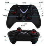 ROTOMOON Wireless Game Controller with LED Lighting Compatible with Xbox One S/X, Xbox Series S/X Gaming Gamepad, Remote Joypad with 2.4G Wireless Adapter, Rechargeable Battery