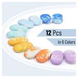 Mr. Pen- Erasers, 12 Pack, Winter Colors, Marble Pencil Eraser, Erasers for Pencils, Erasers for School