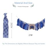 High Chair Pull Flag Blue Truck Logo 1 Year Old Boy Baby Birthday Banner Party Theme Decoration Props Background for Shooting Children Commemorative Gift