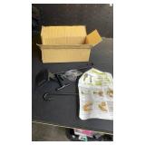 S-SNAIL-OO Fireplace Stocking and Garland Hanger, Garland Hanger for Door Frame, Adjustable Heavy Duty 2 in 1 Double Mantel Hangers, Fits 0.5" to 8.5" Mantles Home Decoration (Black-1pcs)