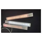 Under Cabinet Lighting 8 Inches Rechargeable Motion Sensor Light Indoor, 3 Color Dimmable Closet Light Battery Operated, USB Stick on LED Magnetic Under Counter Lights for Kitchen Stair, 3 Packs