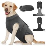 Kuoser Dog Surgery Suit Female Spay, Dog Recovery Suit Male Neuter, Pet Clothes Onesie for Surgery Anti Licking Abdominal Wounds Puppy Surgical Recovery Bodysuit Shirt, Substitute E-Collar and Cone
