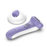 Remington Smooth and Silky Electric Shaver for Women, 4-Blade Smooth Glide Foil Shaver and Bikini Trimmer with Almond Oil Strip, Shave Wet or Dry