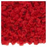 BESKIT 3000 PCS Dark Red Artificial Silk Rose Petals for Romantic Night, Wedding, Party, Anniversary Flower Decorations