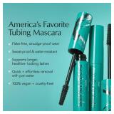Thrive Causemetics Liquid Lash Extensions Mascara, Tubing Thrive Mascara Lengthening, Volumizing and Curling, Smudge Proof, Washable, No Clumping or Flaking, Vegan and Cruelty Free, Crystal (Brown Bla