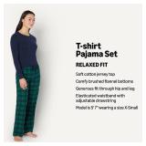 Amazon Essentials Womenfts Matching Holiday Family Pajama Sets, Dark Emerald Green Navy Plaid, X-Large